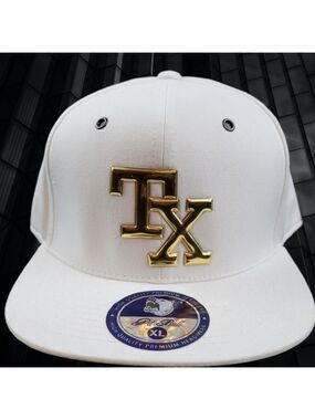 Texas Snapback White Hat (Pitbull)